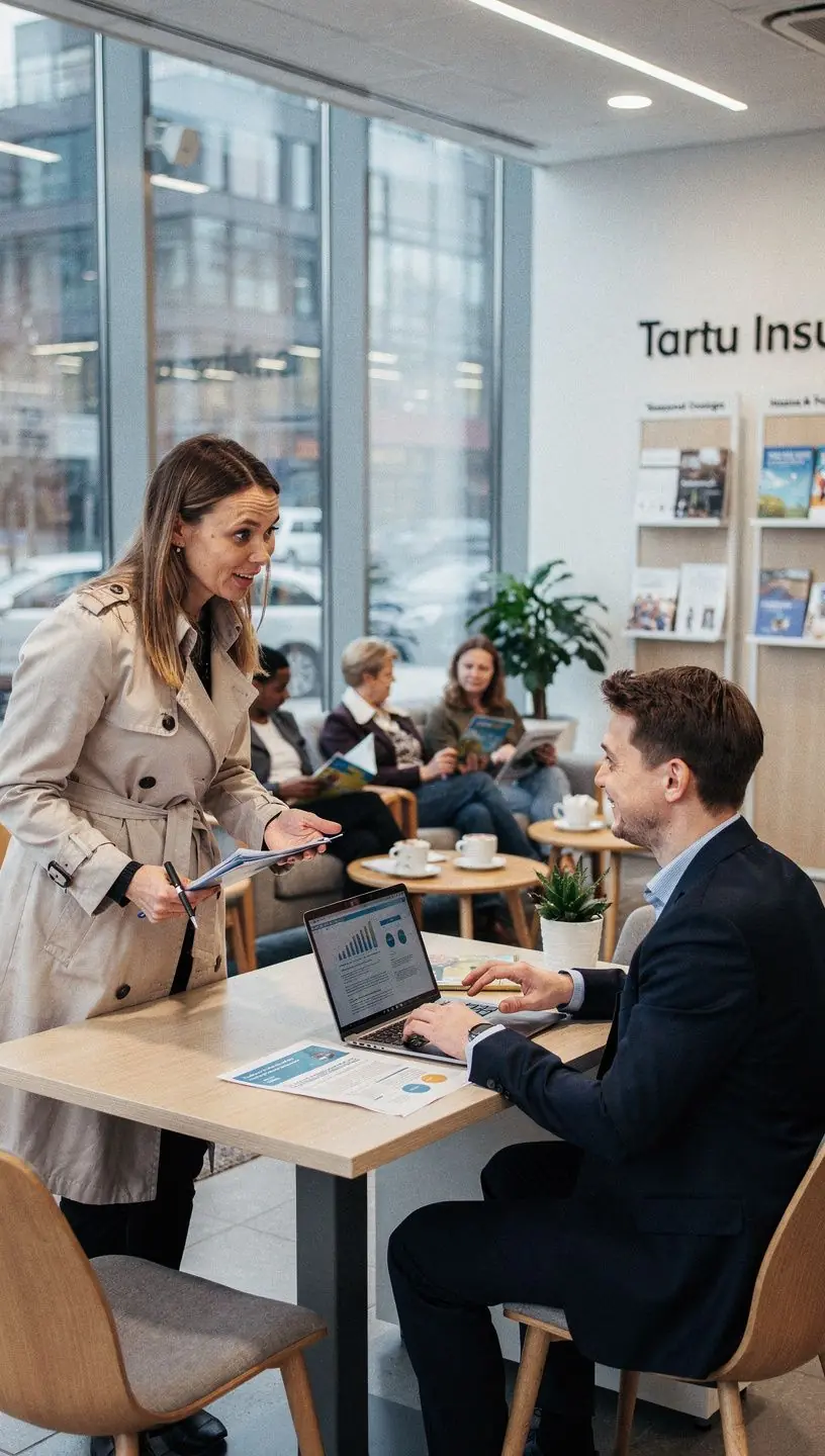 Näpujäljed dokumendil, mis kujutavad hooajalise kindlustuse lepingu allkirjastamist